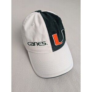 Vintage Miami Hurricanes 90’s NCAA Hat StrapBack Logo Canes Colorblock